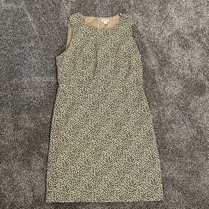 J Crew Leopard Print Lined Sleeveless Dress Size 14